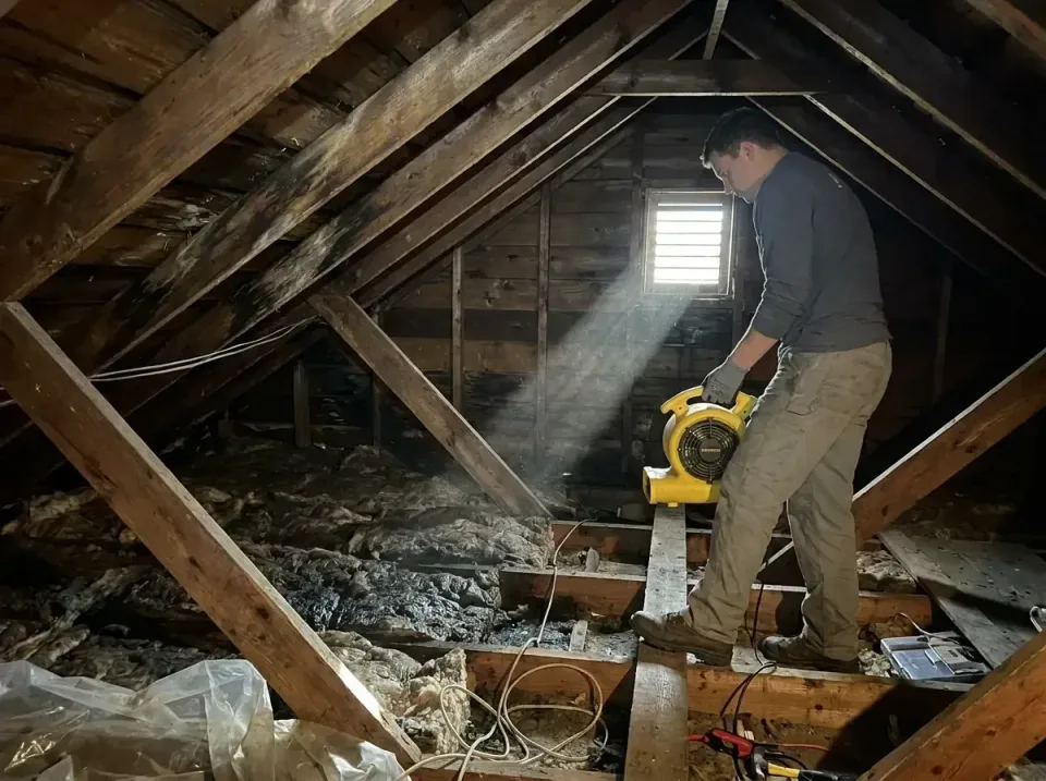 attic-water-damage-drying-proc-007 — frequently asked questions, Emergency Water Extraction & 24/7 Flood Response in Big Rap…